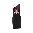 thumbnail image 4 of Vestido de verano con hombros descubiertos para mujer, vestido de verano para citas, playa, viajes, oficina XL, 4 of 7