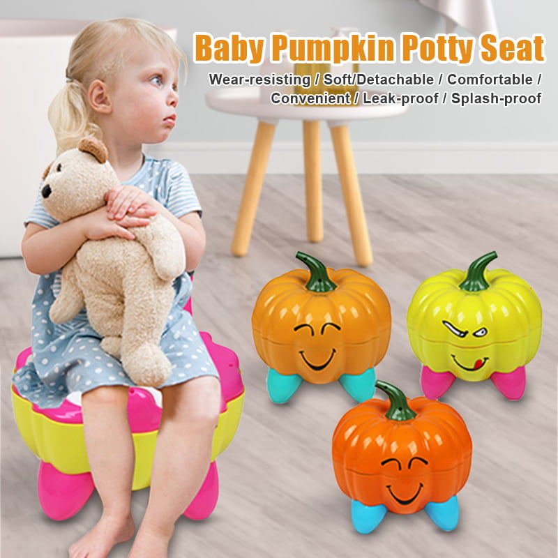 Baby Pumpkin Potty Seat Children Toilet Training Seat Pedestal Cushion Pad Ring Baby Toilet Seats