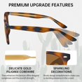 thumbnail image 2 of Xianyou - Lunettes de Soleil Polarisées pour Femmes Style Rétro Designer Mode Protection UV400 ST669806, 2 of 4