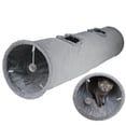 thumbnail image 1 of Tela de gamuza Terunat Túnel para gatos 130 x 30 cm plegable gris, 1 of 6