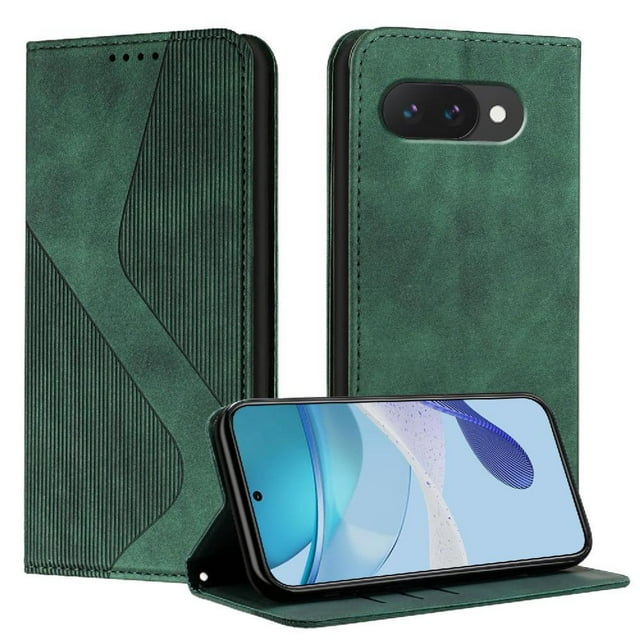 Étui pour Google Pixel 9A avec Fentes pour Cartes, Porte-Cartes, Support, Portefeuille, Rabat, Cuir PU, Magnétique