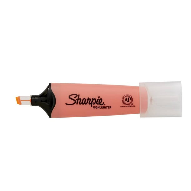 Sharpie Clear View Tank Highlighter, Chisel Tip, Smear Guard Ink, Coral