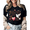 Black, variant on Blessed With Love Peace Dove Christian Graphic Tees Womans Tshirt Shirts Black White S-5XL Tops