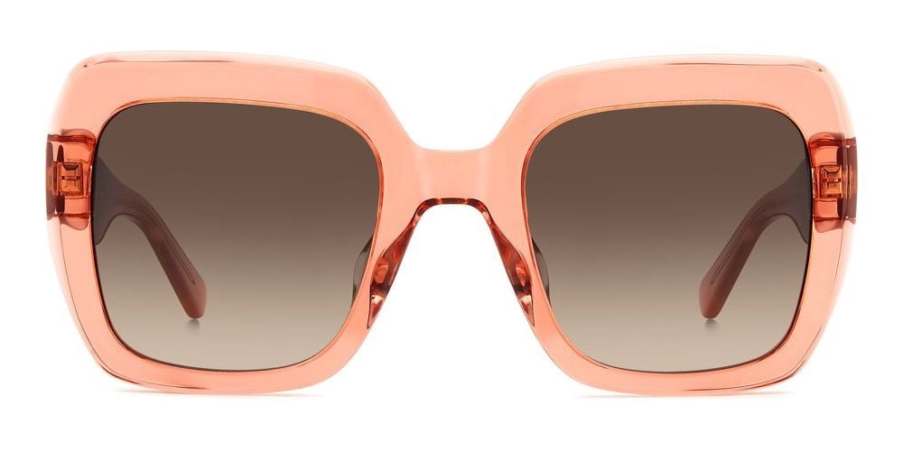 Kate Spade NAOMI/S 0733HA 52mm Square Sunglasses Women's Transparent Peach