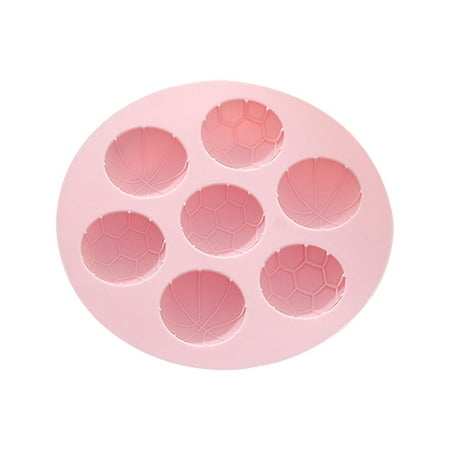 

Miayilima Ice Cube Trays 7 Cups Half Ball Sphere Silicone Cake Mold Football Ball Shape Silicone Mold