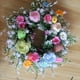 thumbnail image 5 of Corona de Pascua para la puerta de entrada | Guirnalda floral artificial de primavera | Letrero de bienvenida decorativo de madera y tela | Hogar, Banquete, Vacaciones, Decoración de bodas | Flores, 5 of 8