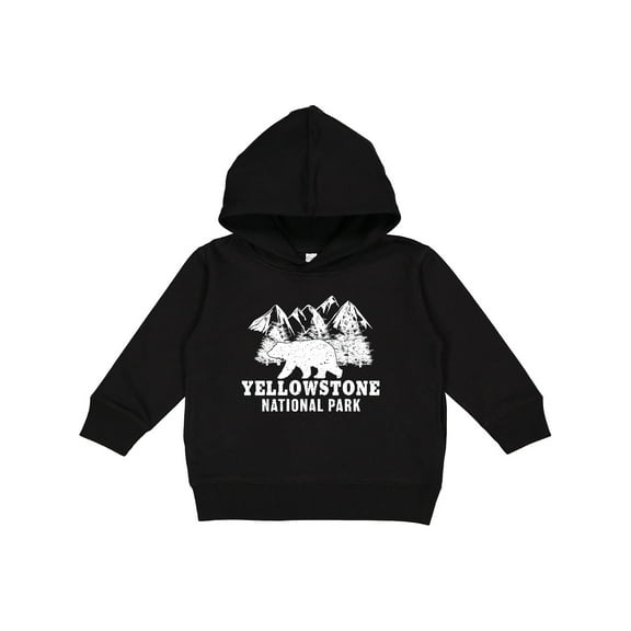 Inktastic Yellowstone National Park with Bear Mountains and Trees Toddler Hoodie