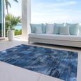 thumbnail image 6 of Addison Rugs Chantille Indoor/Outdoor Transitional Lines Blue Washable Rectangle Rug, 10' x 14', 6 of 6