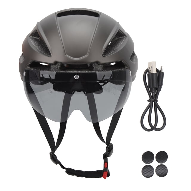 Casco de Ciclismo,CJD XXL Casco de Bicicleta para Adultos con luz LED Casco de Bicicleta para Adultos Funcionalidad versátil