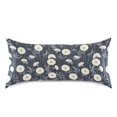 thumbnail image 3 of Haosy Satin Pillowcase for Hair and Skin Standard Cooling Silk Pillow Case with Envelope Closure Elegant Cream Dandilion 20"x30", 3 of 9