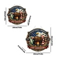 thumbnail image 4 of 250th Anniversary 4th Of July Door Sign, Usa 1776-2026 Patriotic Wreaths Wooden, Idependence Day Door Hanging Decorations for Home Office Indoor Outdoor 250th Decor, 4 of 10