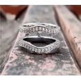 thumbnail image 5 of Enhancer Guard Wedding Band Ring 2Ct Round Cut Simulated Diamond 14K White Gold Plated 925 Sterling Silver For Her, 5 of 5
