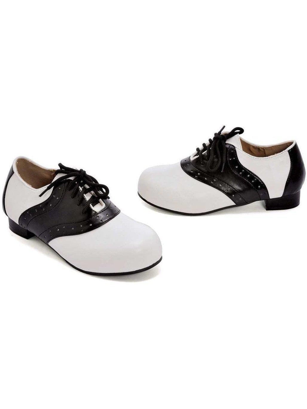 pink and white saddle shoes
