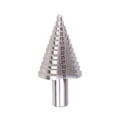 thumbnail image 1 of Broca escalonada, Broca avellanadora Broca escalonada Brocas escalonadas con ranura en espiral con revestimiento de titanio para madera Chapa de acero inoxidable （Plata） JM, 1 of 3