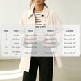thumbnail image 4 of TGSLY Women's Button Down Trench Coat Casual Collared Long Sleeve Jacket with Plaid Lining Loose Solid Color Mid‑Length Outerwear with Pockets S, 4 of 8
