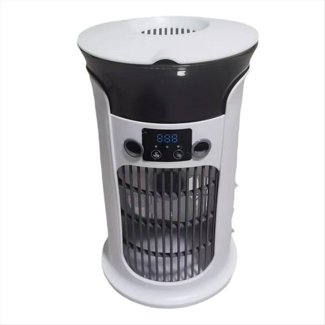 Enfriador de Aire Portátil USB: Pequeño Ventilador Multifuncional con Humidificador para Escritorio de Oficina y Hogar
