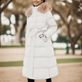 thumbnail image 2 of Vedolay Women's Winter Coats Winter Women Business Solid Fall Fashion Cardigan 2023 White,L, 2 of 4