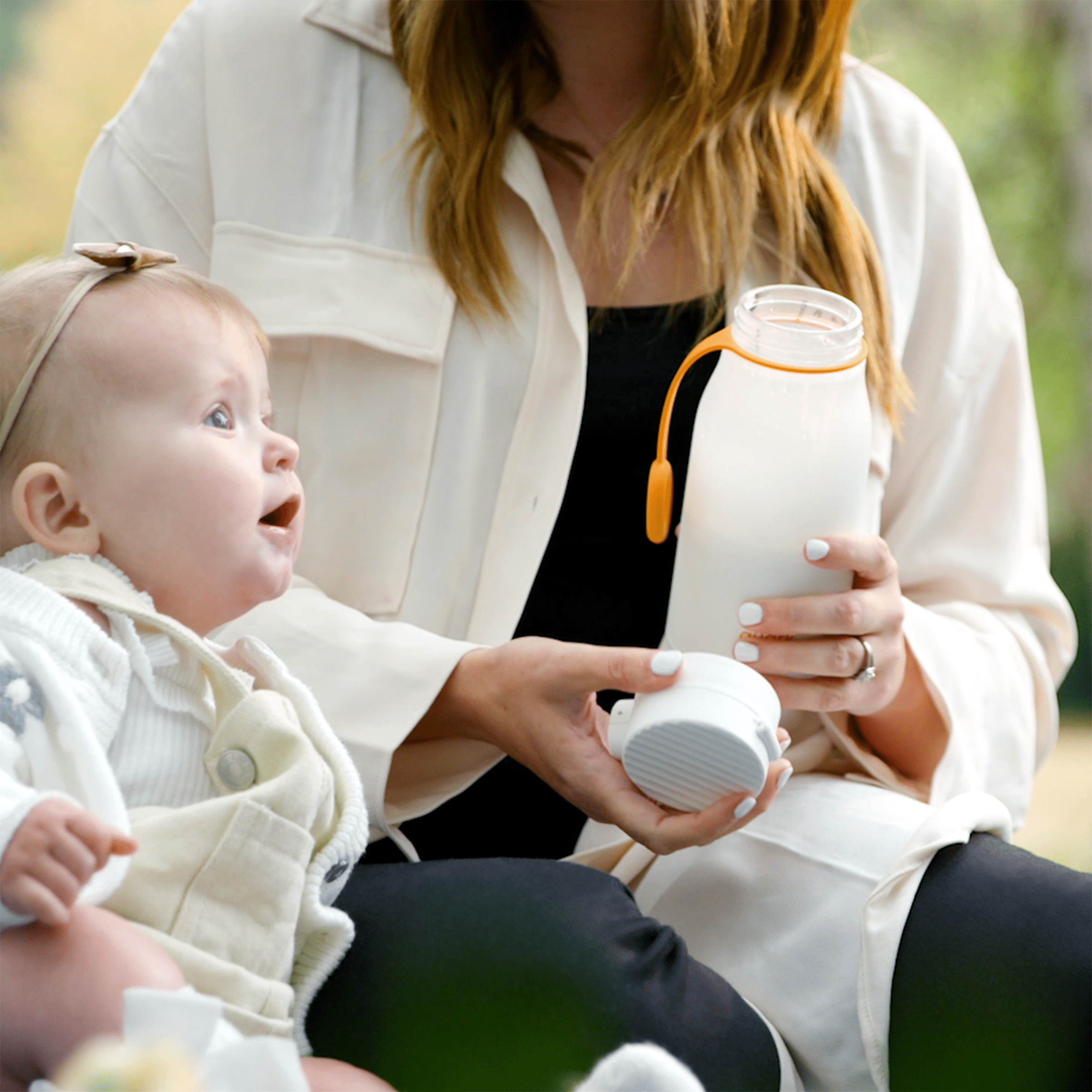 Quark BuubiBottle Smart Portable Milk Warmer for Travel and Camping, for Breast Milk & Water