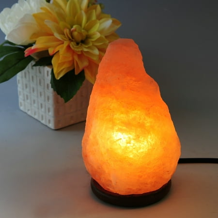 JIC Gem 4.5-6.5LB, Around 8" Natural Shape Himalayan Salt Lamp SL01, with Dimmer Cord