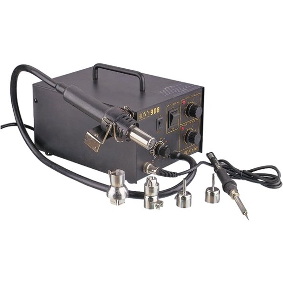HVTools Electric Welding Iron and Hot Blast Unsoldering Station