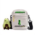 thumbnail image 1 of My World Printed Canvas Shoulder Bag, Cartoon Messenger Bag For Teenagers And Students, Send Pendant-week, 1 of 3