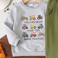 thumbnail image 5 of NOLDARES Baby Boy Clothes Funny Letter Long Sleeve Sweatshirt Pullover Tops Joggers Pants Set Toddler Fall Winter Outfits Size:18-24 M,Grey, 5 of 7