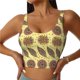 thumbnail image 1 of Fotbe Bohemia Sujetador Deportivo Largo sin Aros para Mujer con Almohadillas y Soporte Medio, Transpirable y Absorbente, Camiseta Tipo Chaleco o Tank Top-X-Large, 1 of 8