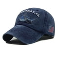 thumbnail image 1 of Sonducket Primavera algodón amantes gorra de béisbol mujeres Casual gorra hombres ajustable transpirable bordado sombreros Sombreros azul marino Sonducket PS15225-06, 1 of 1