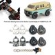 thumbnail image 4 of Soporte de buje de dirección Bewildely Contrapeso de latón 1/18 HOBBYPLUS 4WD Crawlers Plata, 4 of 6