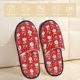 thumbnail image 2 of Balery cute Christmas Moose Pantuflas de Casa de Felpa Silenciosas con Diseño Estampado, Zapatillas Cómodas Antideslizantes de Algodón para Interior-Medium, 2 of 8