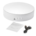 thumbnail image 2 of Rotating Display Stand Electric 5.91inch/15cm Diameter 360 Degree Turntable for Gift Cake - white, 2 of 8