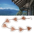 thumbnail image 1 of Heart Shape Wind Chime, Hook Installation Decorative Drainage Function Elegant Metal Rain Chain Beautiful Iron Material  For Downspout For Patio, 1 of 8