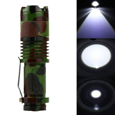 2000 Lumen Zoomable Q5 LED 3 Modes Flashlight Torch Zoom Lamp Outdoor