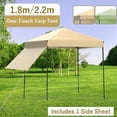 thumbnail image 4 of Gazebo Plegable 1.8x1.8m – Impermeable UV – Panel Lateral Incluido – Altura Ajustable – Fácil Montaje – Patio, Playa o Mercado – Caqui, 4 of 8