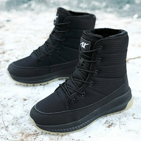 

Moipheng Women Boots Waterproof Winter Shoes Female Snow Boots Platform Keep Warm Ankle Boots with Thick Fur Heels Botas Mujer