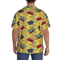 thumbnail image 3 of Sikiie 90s Audio Tape Men's Wrinkle Free Untucked Cuban Shirt Business Casual Button Down Shirts Short Sleeve ShirtMedium, 3 of 5