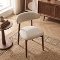 thumbnail image 2 of Set of 6 Upholstered Modern Dining Chair, Wooden Kitchen Side Chair for Dining Room and Café, Beige, 2 of 12