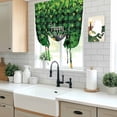 thumbnail image 5 of St. Patrick's Day Balloon Curtains 63 Inch Length for Living Room/Bedroom, Spring Lucky Shamrocks Green Gnomes Plaid Rod Pocket Privacy Door Curtains Decorative Tie Up Shade for Window 52"x63", 5 of 8