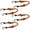 Orange, variant on Bicycles Luggage Tensioners Rope Band with Hook Tensioning Strap Tie-Down Belt