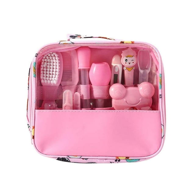 13 Piece Baby Care Kit Comprehensive Newborn Healthcare Set Essential Travel Home Use with Carry Bag (Blue)