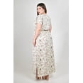 thumbnail image 3 of Vestido maxi floral Roman Fashion /Tallas Extras, 4393 (Hueso) beige 36, 3 of 6