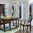 thumbnail image 3 of Jennifer Taylor Home Vannes 4 Pendant Glass Hanging Lamp Copper, 3 of 3