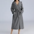 thumbnail image 2 of AOOCHASLIY Bath Robes for Women Clearance Winter Warm Nightgown Couple Bathrobe Men and Ladies Autumn and Winter Nightgown, 2 of 7