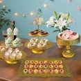 thumbnail image 4 of Cake Stands Set, 5pcs Metal Tiered Cupcake Diaplay Stand Serving Platter for Dessert Table, Dessert Candy Fruit Tray for Wedding Baby Shower Birthday Party, 4 of 7