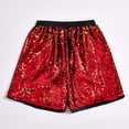 thumbnail image 5 of uikmnh Mens Shorts Reversible Sequin Casual Shorts Streetwear Fashion Loose Fit Comfortable Breathable Lightweight Summer Outdoor Daily Wear Size:L, 5 of 5