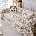 thumbnail image 1 of Nvzi Couch Cover Chenille Sofa Covers Boho Sofa Towel Cover for Living Room Sofa Easy Fit Washable Furniture Sofa Protector 70.87*149.61inch (Khaki), 1 of 4