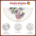thumbnail image 3 of Xecao Watercolor Snake Pattern Christmas Tree Skirt Holiday Part Decorations for Christmas Tree, Farmhouse Christmas Decor Xmas Holiday Home Party Decorations-48", 3 of 6