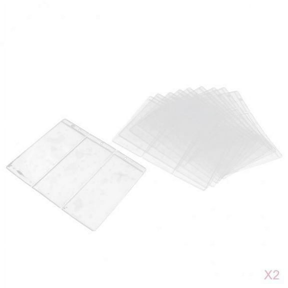 20x Currency 3 Pocket Holder Album Sheet Sleeves Protector