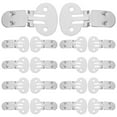 thumbnail image 1 of Miangastore 26 Pcs Pinces à Chaussures Grandes Plates en Acier Inoxydable pour Projet d'Artisanat DIY, 1 of 9