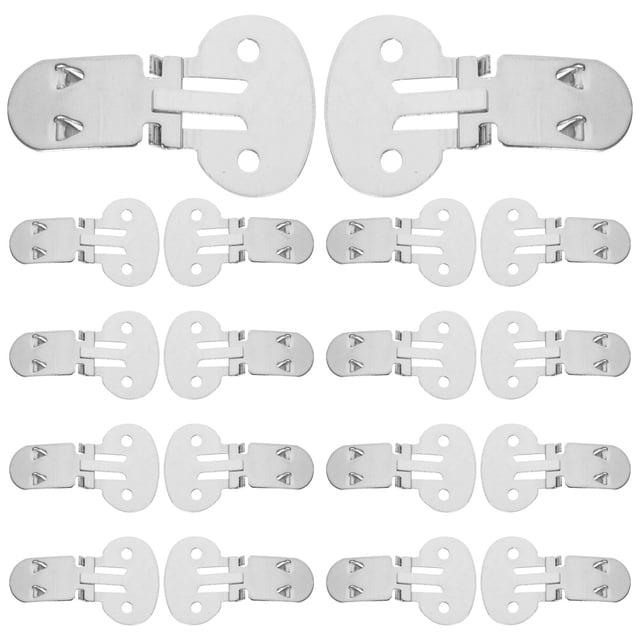 Miangastore 26 Pcs Pinces à Chaussures Grandes Plates en Acier Inoxydable pour Projet d'Artisanat DIY